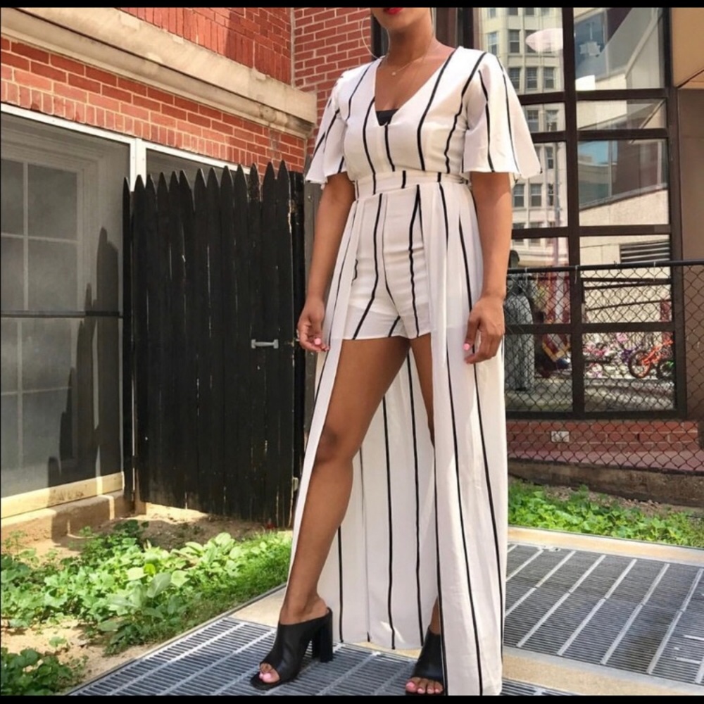 Striped one piece